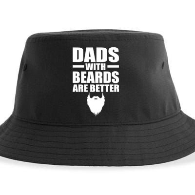 Dads With Beards Are Better Funny Sustainable Bucket Hat