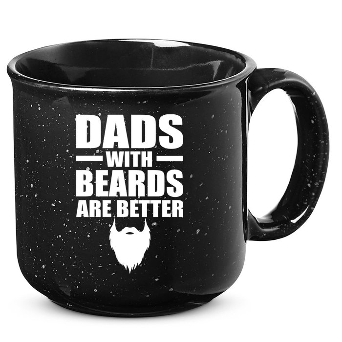 Dads With Beards Are Better Funny 15oz Campfire Ceramic Mug