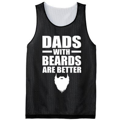 Dads With Beards Are Better Funny Mesh Reversible Basketball Jersey Tank