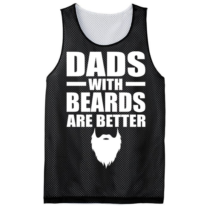 Dads With Beards Are Better Funny Mesh Reversible Basketball Jersey Tank