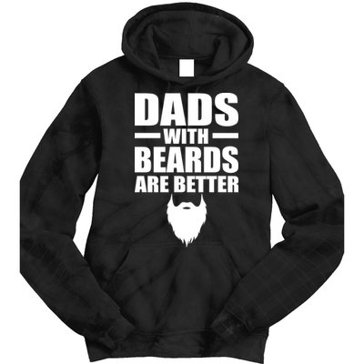 Dads With Beards Are Better Funny Tie Dye Hoodie