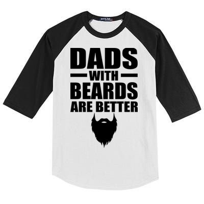 Dads With Beards Are Better Funny Kids Colorblock Raglan Jersey