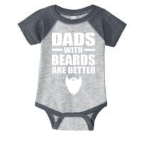 Dads With Beards Are Better Funny Infant Baby Jersey Bodysuit