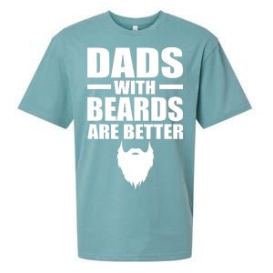 Dads With Beards Are Better Funny Sueded Cloud Jersey T-Shirt