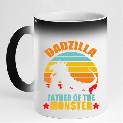 Dadzilla Father Of The Monsters 11oz Black Color Changing Mug