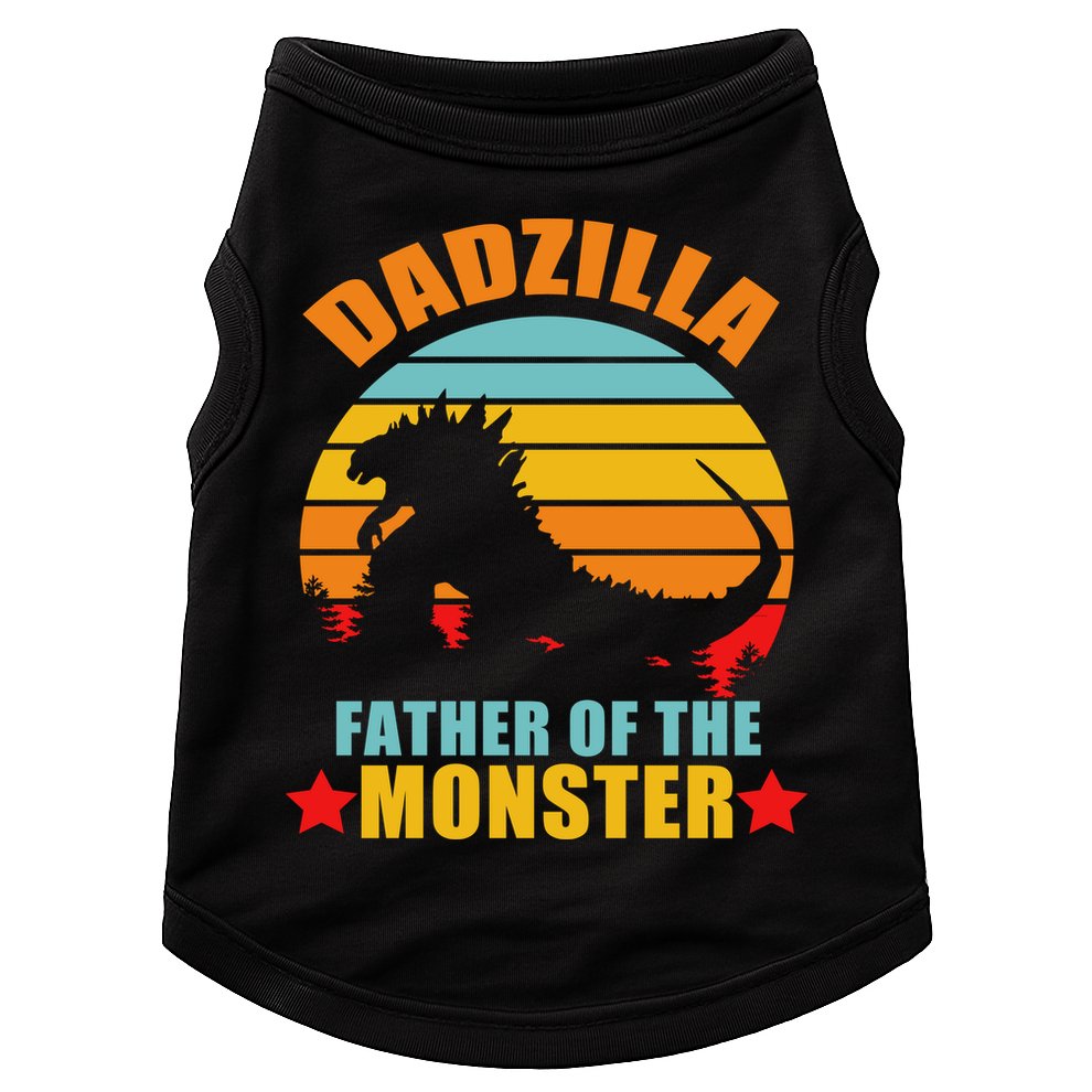 Dadzilla Father Of The Monsters Doggie Tank