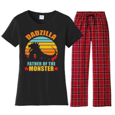 Dadzilla Father Of The Monsters Women's Flannel Pajama Set