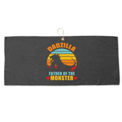 Dadzilla Father Of The Monsters Large Microfiber Waffle Golf Towel