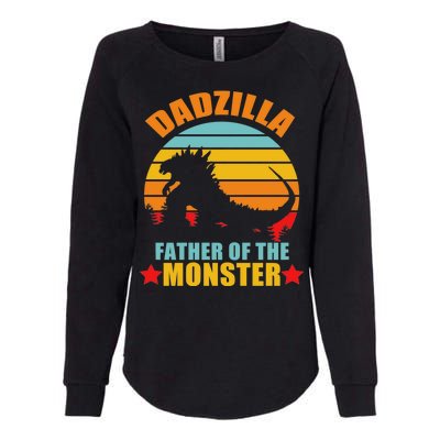 Dadzilla Father Of The Monsters Womens California Wash Sweatshirt