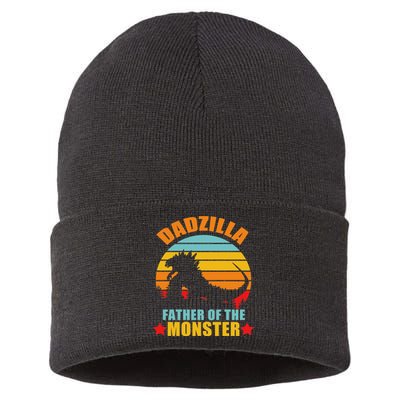 Dadzilla Father Of The Monsters Sustainable Knit Beanie