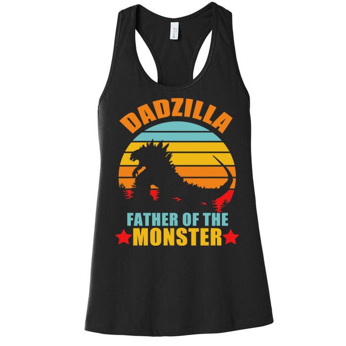 Dadzilla Father Of The Monsters Women's Racerback Tank