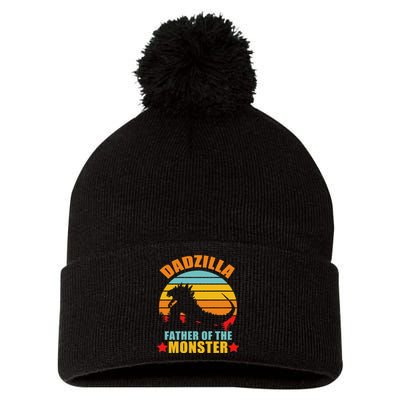 Dadzilla Father Of The Monsters Pom Pom 12in Knit Beanie