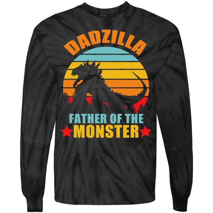 Dadzilla Father Of The Monsters Tie-Dye Long Sleeve Shirt