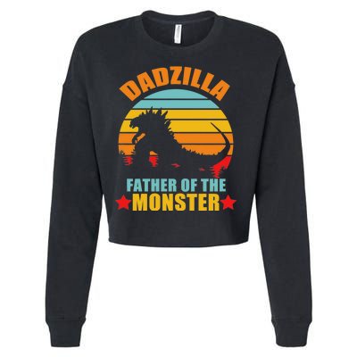 Dadzilla Father Of The Monsters Cropped Pullover Crew