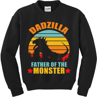 Dadzilla Father Of The Monsters Kids Sweatshirt
