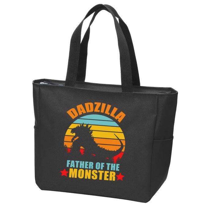 Dadzilla Father Of The Monsters Zip Tote Bag