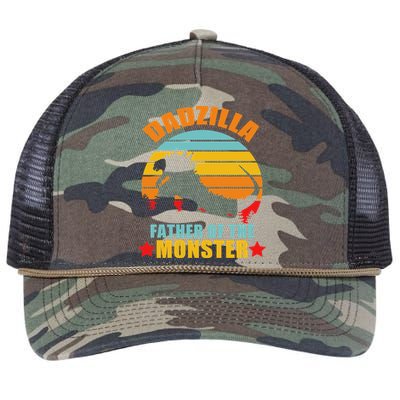 Dadzilla Father Of The Monsters Retro Rope Trucker Hat Cap