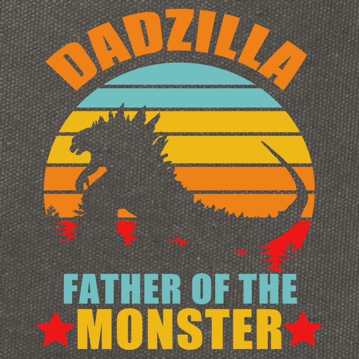 Dadzilla Father Of The Monsters Cotton Canvas Backpack