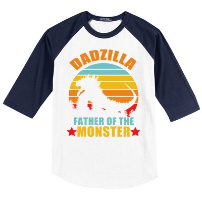 Dadzilla Father Of The Monsters Baseball Sleeve Shirt