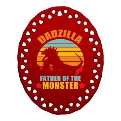 Dadzilla Father Of The Monsters Ceramic Oval Ornament