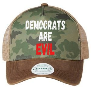 Democrats Are Evil Funny Republican Pro Trump Politics Gift Legacy Tie Dye Trucker Hat