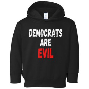 Democrats Are Evil Funny Republican Pro Trump Politics Gift Toddler Hoodie