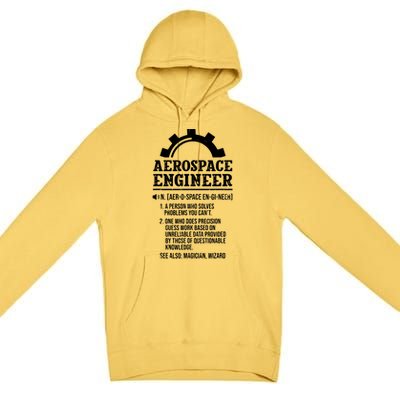 Definition Aerospace Engineer Aerospace Engineer Premium Pullover Hoodie