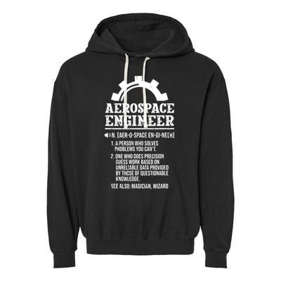 Definition Aerospace Engineer Aerospace Engineer Garment-Dyed Fleece Hoodie
