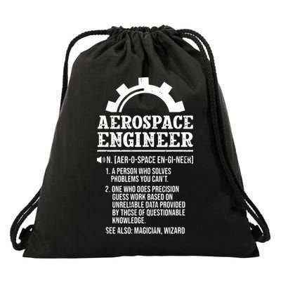Definition Aerospace Engineer Aerospace Engineer Drawstring Bag