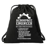 Definition Aerospace Engineer Aerospace Engineer Drawstring Bag