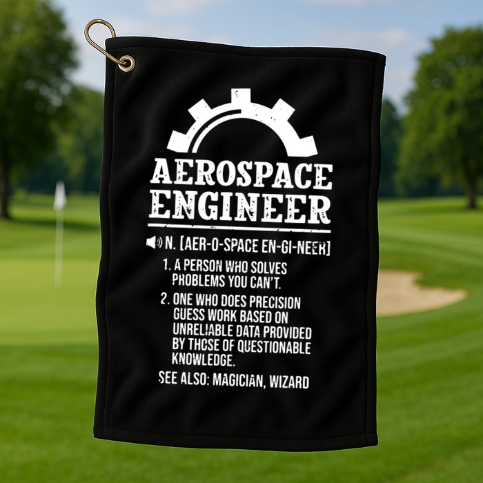 Definition Aerospace Engineer Aerospace Engineer Golf Towel