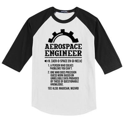 Definition Aerospace Engineer Aerospace Engineer Kids Colorblock Raglan Jersey