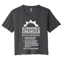 Definition Aerospace Engineer Aerospace Engineer Women's Crop Top Tee