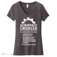 Definition Aerospace Engineer Aerospace Engineer Women's V-Neck T-Shirt