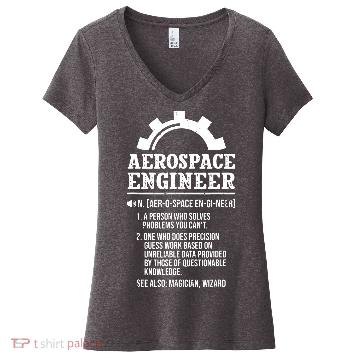 Definition Aerospace Engineer Aerospace Engineer Women's V-Neck T-Shirt