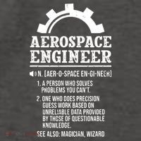 Definition Aerospace Engineer Aerospace Engineer Women's V-Neck T-Shirt