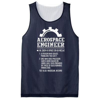 Definition Aerospace Engineer Aerospace Engineer Mesh Reversible Basketball Jersey Tank