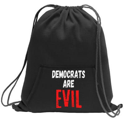 Democrats Are Evil Impeach Nancy Pelosi Anti Adam Schiff Sweatshirt Cinch Pack Bag