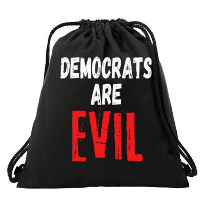 Democrats Are Evil Impeach Nancy Pelosi Anti Adam Schiff Drawstring Bag