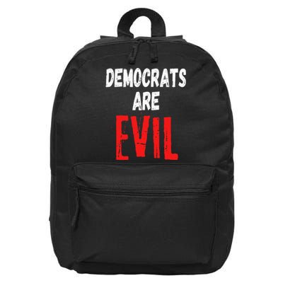 Democrats Are Evil Impeach Nancy Pelosi Anti Adam Schiff 16 in Basic Backpack