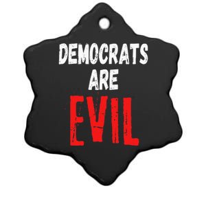 Democrats Are Evil Impeach Nancy Pelosi Anti Adam Schiff Ceramic Star Ornament