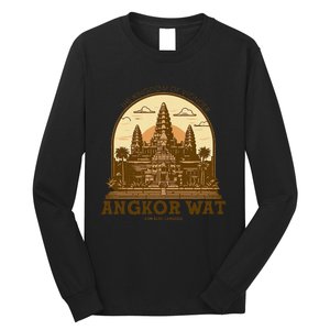 Discover And Explore Angkor Wat Of Khmer Cambodia Long Sleeve Shirt