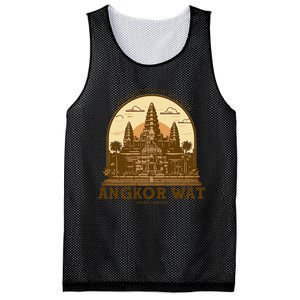 Discover And Explore Angkor Wat Of Khmer Cambodia Mesh Reversible Basketball Jersey Tank