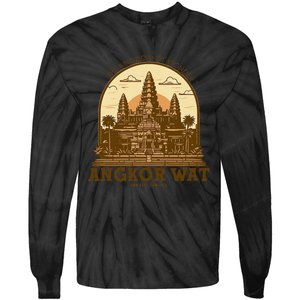 Discover And Explore Angkor Wat Of Khmer Cambodia Tie-Dye Long Sleeve Shirt