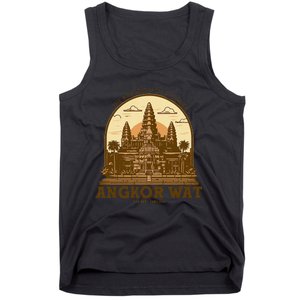 Discover And Explore Angkor Wat Of Khmer Cambodia Tank Top