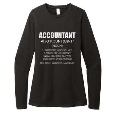 Definition Accountant Funny CPA Gift Taxation Audit Taxes Womens CVC Long Sleeve Shirt