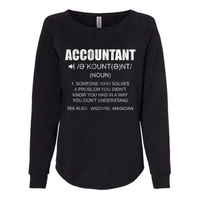 Definition Accountant Funny CPA Gift Taxation Audit Taxes Womens California Wash Sweatshirt