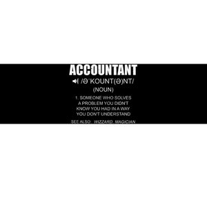 Definition Accountant Funny CPA Gift Taxation Audit Taxes Bumper Sticker