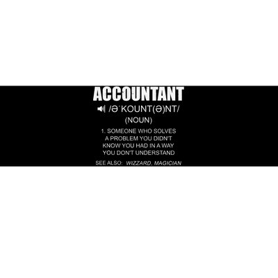 Definition Accountant Funny CPA Gift Taxation Audit Taxes Bumper Sticker