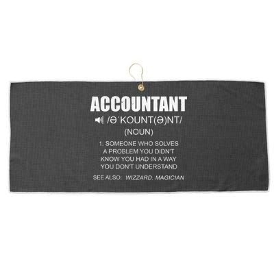 Definition Accountant Funny CPA Gift Taxation Audit Taxes Large Microfiber Waffle Golf Towel